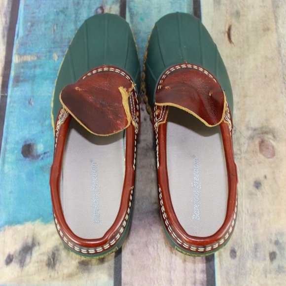 LL Bean Duck Boots Low Moc Slip On Shoes Size 9 M - Picture 6 of 9